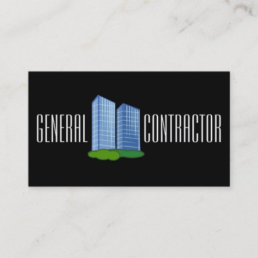 Constructie van General Contractor Builder Visitekaartje (Voorkant)