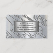 constructie van lierkraan | Bouwgereedschap Visitekaartje (Achterkant)