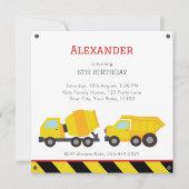 CONSTRUCTIE verjaardagsuitnodiging Aankondiging (Voorkant)