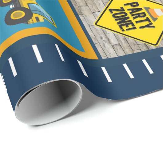 Constructiegrond, bouwgeschenken cadeaupapier (Rol Hoek)