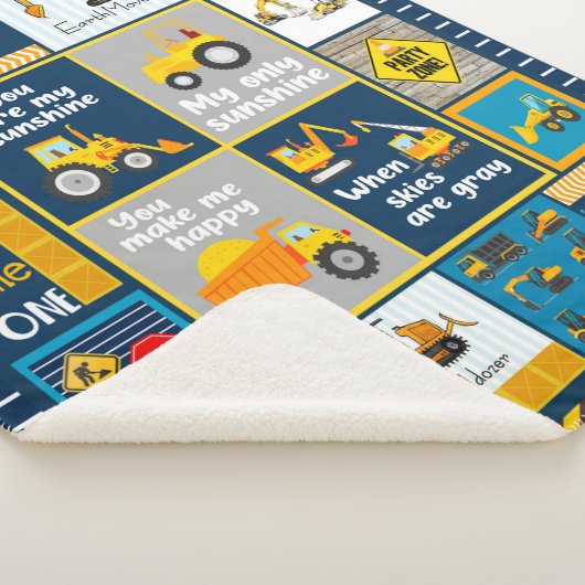 Constructiegrond, bouwgeschenken sherpa deken (3/4)