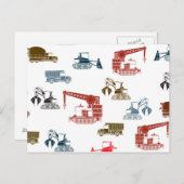 Constructielampje Briefkaart (Voorkant / Achterkant)