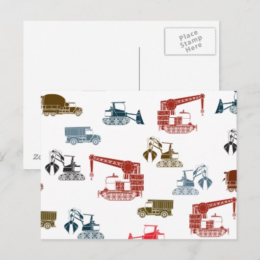 Constructielampje Briefkaart (Voorkant / Achterkant)