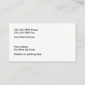 Constructiemengineeringontwerp Visitekaartje (Achterkant)