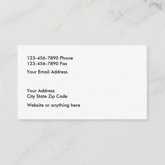 Constructiemengineeringontwerp Visitekaartje (Achterkant)