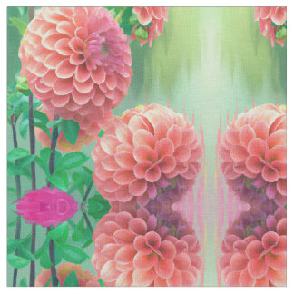  constructiepatroon Dahlia Floral Stof