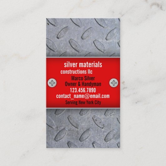 Constructies Handyman Visitekaartje (Voorkant)