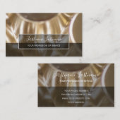 constructies van abstracte zilverlegeringen visitekaartje (Voorkant / Achterkant)