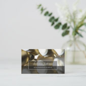 constructies van abstracte zilverlegeringen visitekaartje (Staand voorkant)