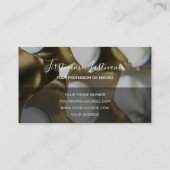 constructies van abstracte zilverlegeringen visitekaartje (Achterkant)