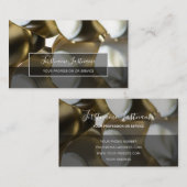 constructies van abstracte zilverlegeringen visitekaartje (Voorkant / Achterkant)