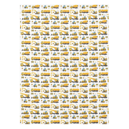 Constructietabel vrachtwagenpatronen Verkleuring Tafelkleed (Voorkant)