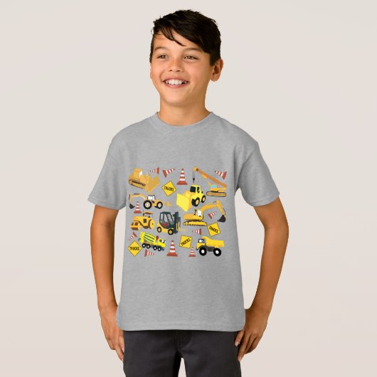Constructietransport T-shirt (Voorkant volledig)