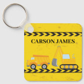 Constructievoertuig: speciaal gepersonaliseerd gee sleutelhanger (Voorkant)