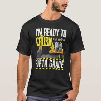 Constructievoertuig voor trekkers klaar om te rijd t-shirt