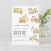 Construction 1er Anniversaire Invitation (Debout devant)