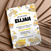 Construction 1er Anniversaire Invitation