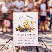 Construction 3ème anniversaire de fête Invitation