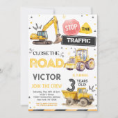 Construction 3ème anniversaire Invitation (Devant)