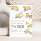 Construction 3ème anniversaire Invitation