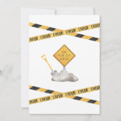 Construction 5e anniversaire Invitation (Dos)