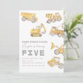 Construction 5e anniversaire Invitation (Debout devant)