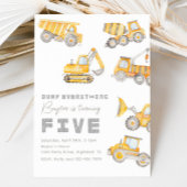 Construction 5e anniversaire Invitation