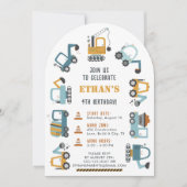 Construction à thème Anniversaire Invitation pour (Devant)