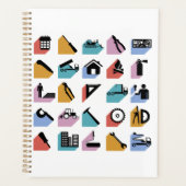 Construction and DIY Home Improvement Icons Planner (Voorkant)