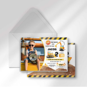 Construction Anniversaire Photo Invitation N'impor