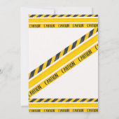 Construction aquarelle Invitation d'anniversaire (Dos)