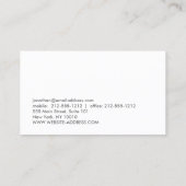 CONSTRUCTION ARCHITECTURE MODERNE Carte de visite  (Dos)