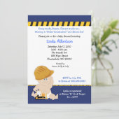 CONSTRUCTION Baby shower OUVRIER Invitation 5x7 (Debout devant)