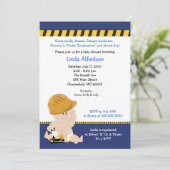 CONSTRUCTION Baby shower OUVRIER Invitation 5x7 (Debout devant)