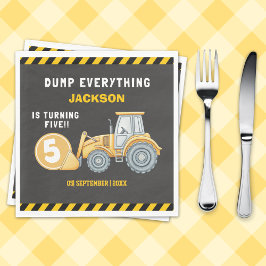 Construction Birthday 5 Party | Excavator & Truck Servet