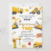 Construction Birthday Invitations (Devant)
