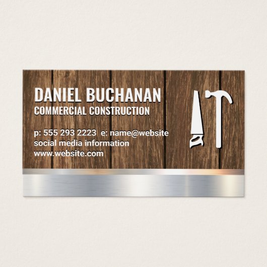 Construction | Bois métallique | Outils de marteau (Devant)