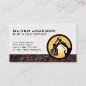 Construction | Bulldozer | Carte de visite droit (Devant)