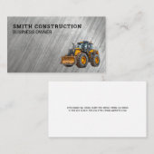 Construction Bulldozer | Visitekaartje (Voorkant / Achterkant)