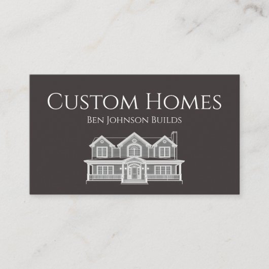 Construction Business Card Visitekaartje (Voorkant)