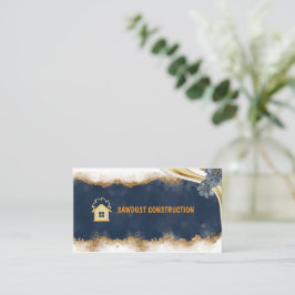 Construction Carpenter Wooden dark rustic timber Visitekaartje