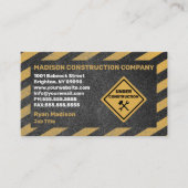 Construction | Carte de visite de l'entrepreneur (Devant)