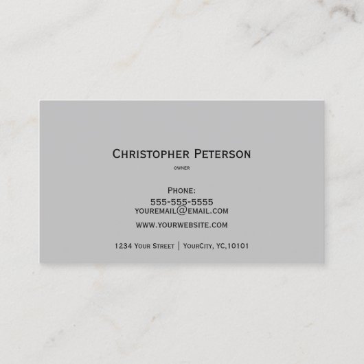 Construction - Carte de visite de maçonnerie (Dos)