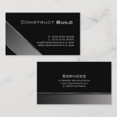 Construction Carte de visite métallique Camionnage (Devant / Derrière)