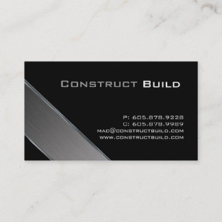 Construction Carte de visite métallique Camionnage