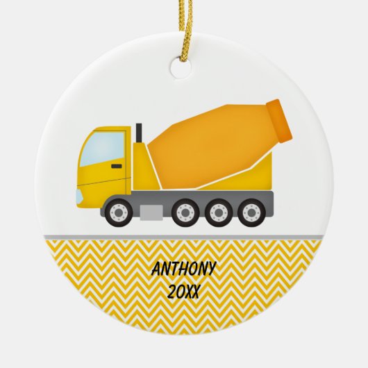 Construction Cement Mixer, speciaal Ornament (Voorkant)