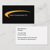 Construction Conception Carte de visite moderne (Devant / Derrière)