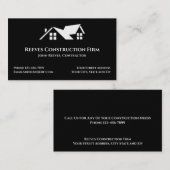 Construction Contractor Roofer Business Cards Visitekaartje (Voorkant / Achterkant)