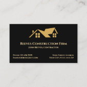 Construction Contractor Roofer Business Cards Visitekaartje (Voorkant)