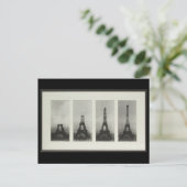 Construction de la Tour Eiffel Paris France Carte (Debout devant)